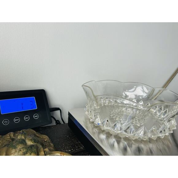 EAPG Bryce Bros Amazon Sawtooth Serving Bowl Scallop Rim Early American 1890's - Picture 9 of 16